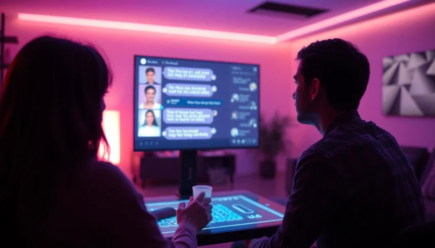 Engaging scene of ai porn chat showcasing a modern AI character interaction.